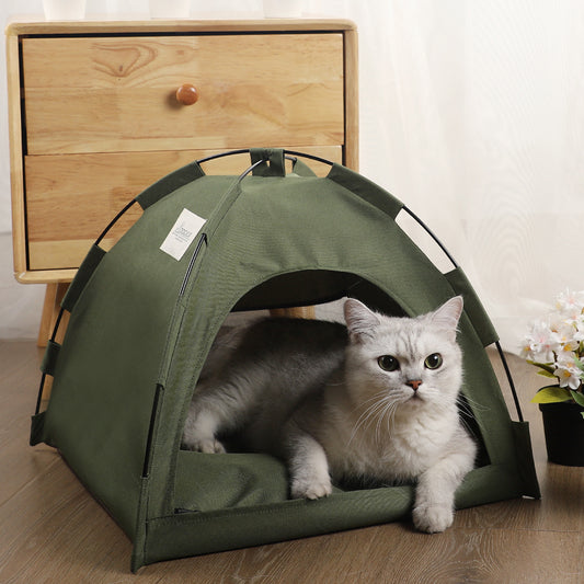 Cat & Dog Tent Bed with Cooling Mat