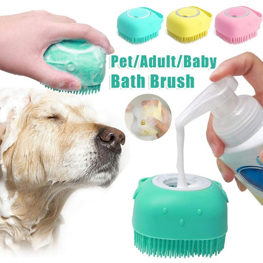 Silicone Dog Bath & Massage Brush